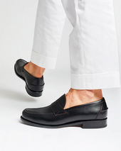 Outlet Leather Penny Loafer