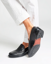 Outlet Leather Penny Loafer