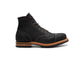 Black Oiled Rough Out | Cap Toe
