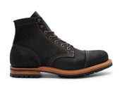 Black Oiled Rough Out | Cap Toe