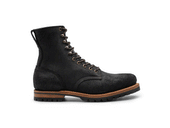 Black Oiled Rough Out | Plain Toe Upland