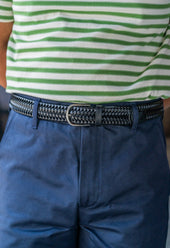 Black BLA x Hardy & Parsons Plaited Leather Belt