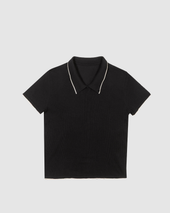 Stand Collar Polo Cobra Black
