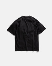 Hibiscus Embroidered Aly Tee Black 7 75 Oz All Season Cotton Jersey