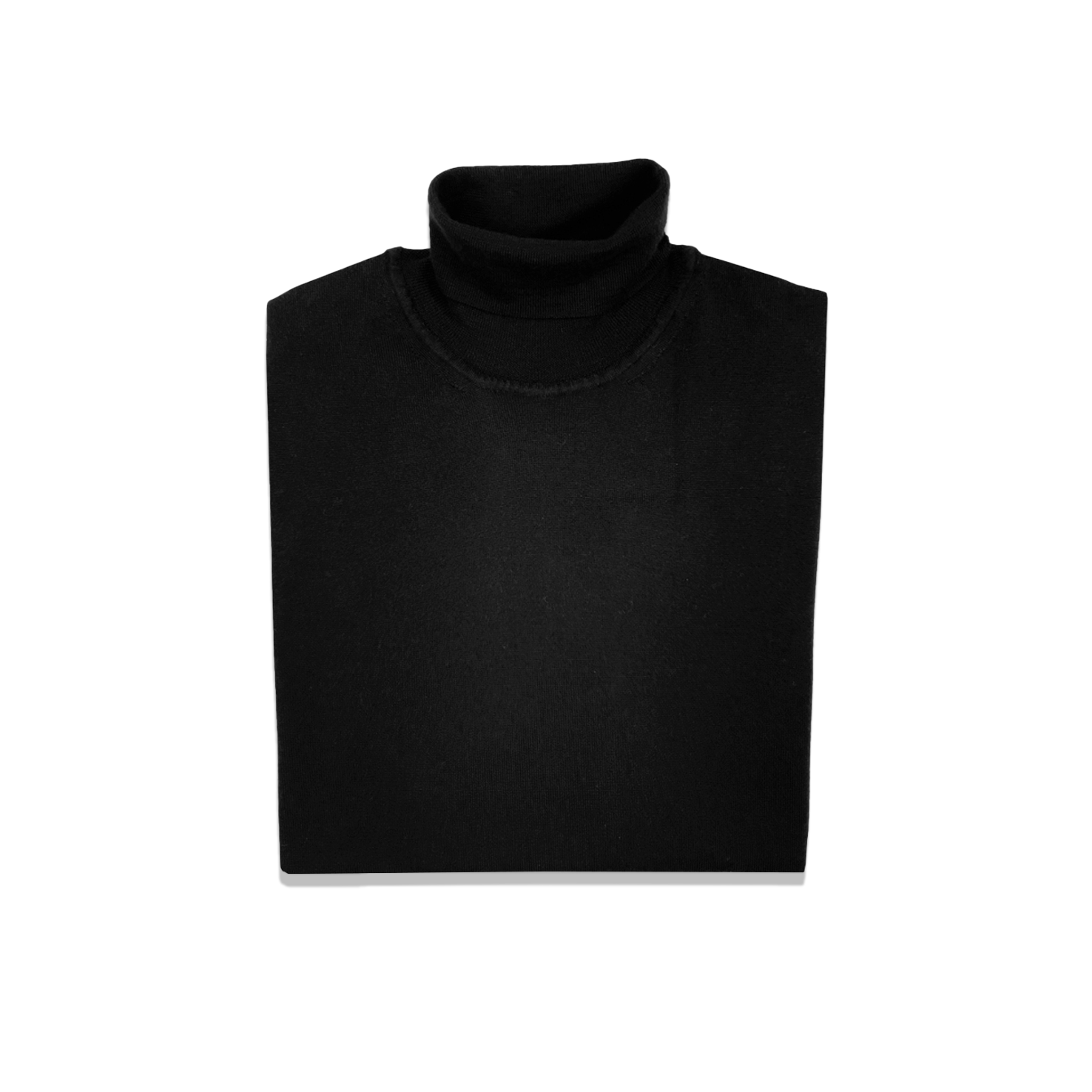 Roll Neck Jumper In Cashmere Silk