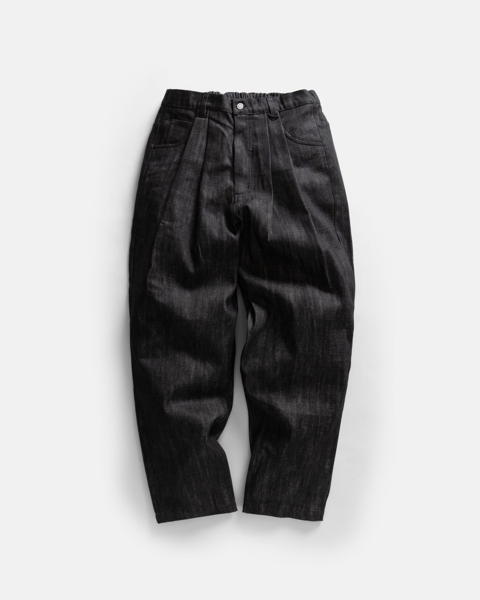 Calisto Double Pleated Big Jeans 13oz Indian Raw Denim