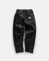 CALISTO DOUBLE PLEATED BIG JEANS - BLACK 13oz. INDIAN RAW DENIM