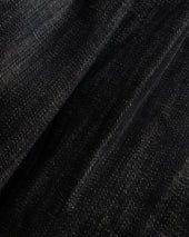 CALISTO DOUBLE PLEATED BIG JEANS - BLACK 13oz. INDIAN RAW DENIM