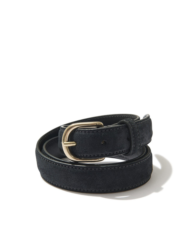Classic Suede Belt in Black
