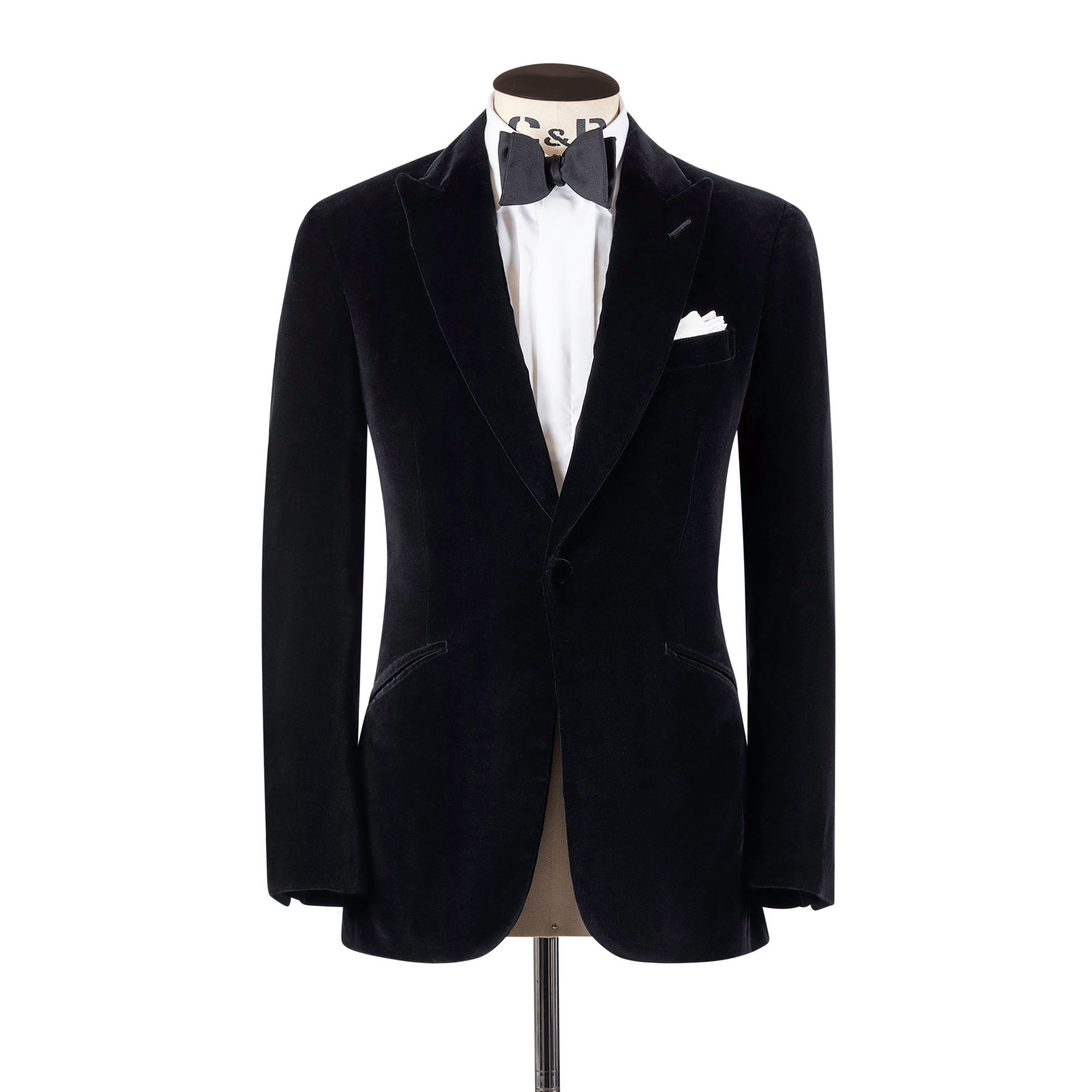 Peak Lapel Jacket In Velvet