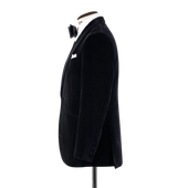Peak Lapel Jacket In Velvet