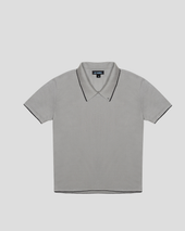Stand Collar Polo Cobra Grey
