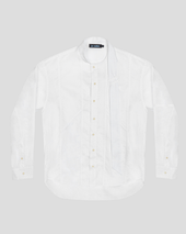 Scarf Shirt Patchwork White