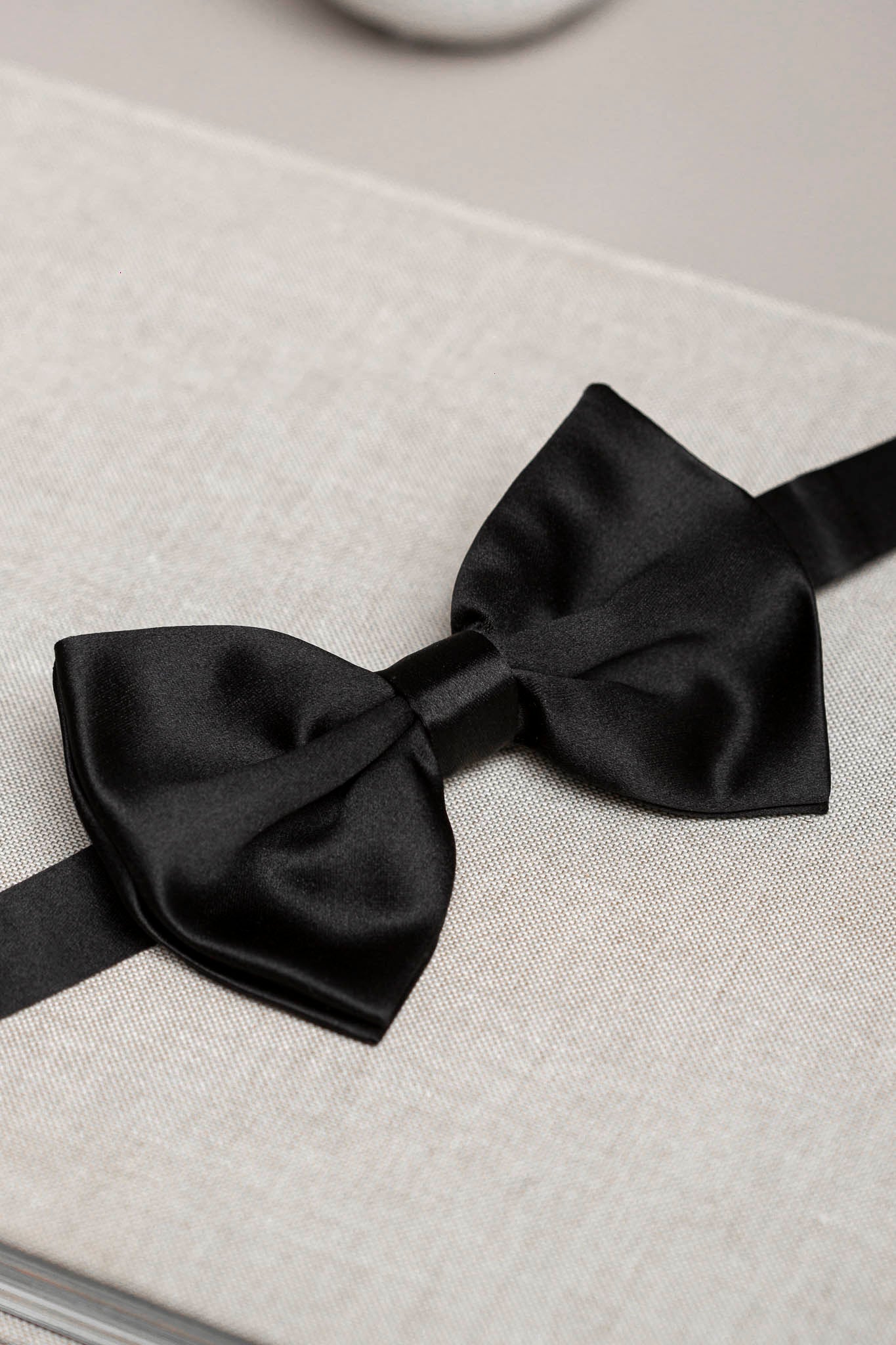Pre Tied Silk Bow Tie Made In Italy