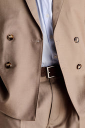 John Double Breasted Blazer Light Brown