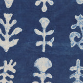 Block Printed By Hand Neckerchief In And White