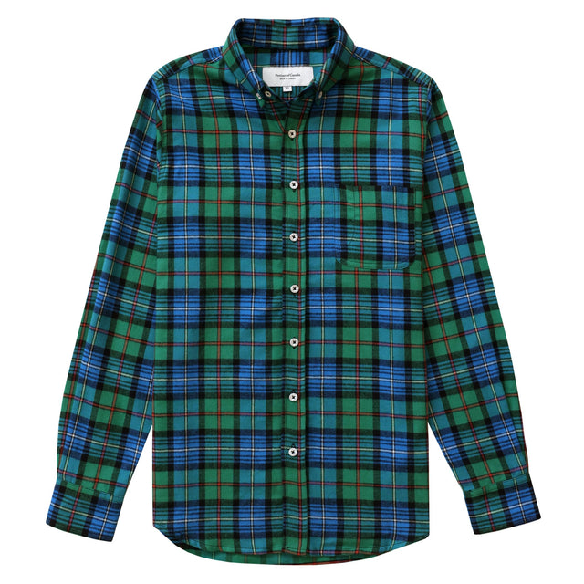 Evergreen Plaid Flannel Shirt - Unisex