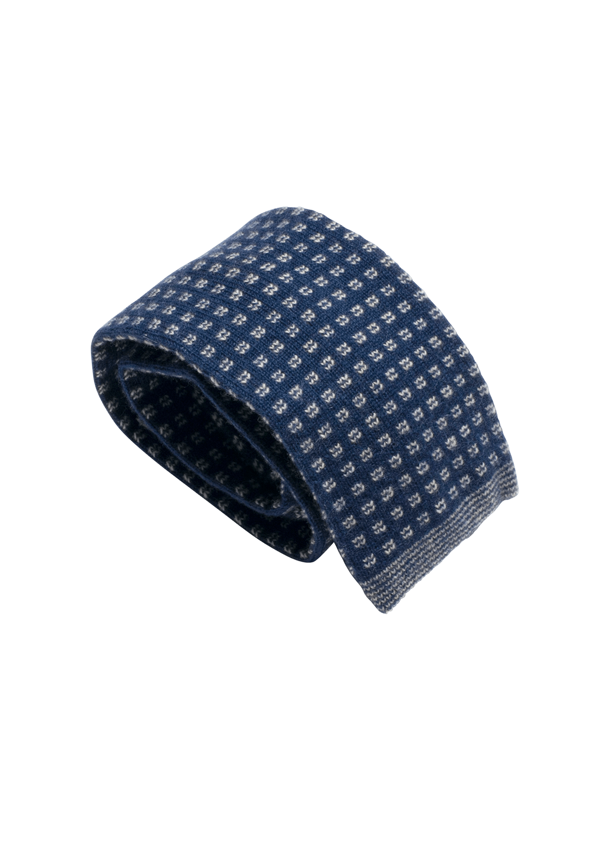 White Wool Maglia Tie Pattern 7