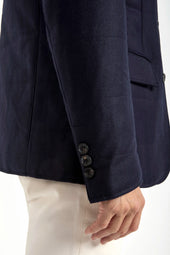Down Jacket In Wool Cashmere Made In Italy