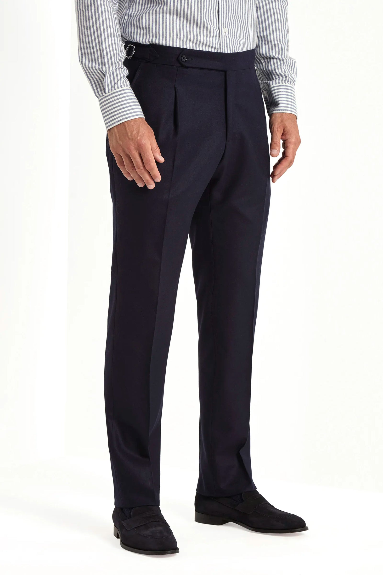 Flannel Roma Trousers Made In Italy