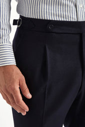 Flannel Roma Trousers Made In Italy