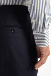 Flannel Roma Trousers Made In Italy