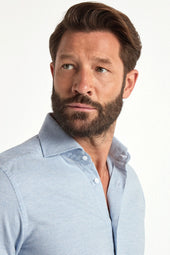 Houndstooth Cotton And Cashmere Shirt Made In Italy