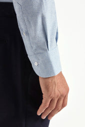 Houndstooth Cotton And Cashmere Shirt Made In Italy