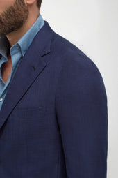 Jacket In Cotton And Silk Made In Italy