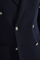 Jersey Double Breasted Jacket Made In Italy