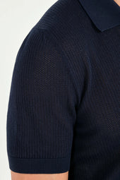 Knitted Polo Cardigan Made In Italy