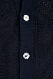 Knitted Polo Cardigan Made In Italy