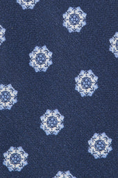 Macro Fancy Silk Tie Made In Italy
