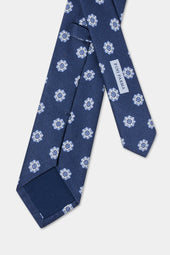 Macro Fancy Silk Tie Made In Italy