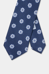 Macro Fancy Silk Tie Made In Italy
