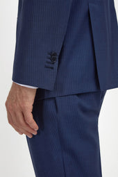 Pinstripe Wool Suit Made In Italy