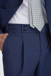 Pinstripe Wool Suit Made In Italy