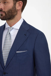 Pinstripe Wool Suit Made In Italy