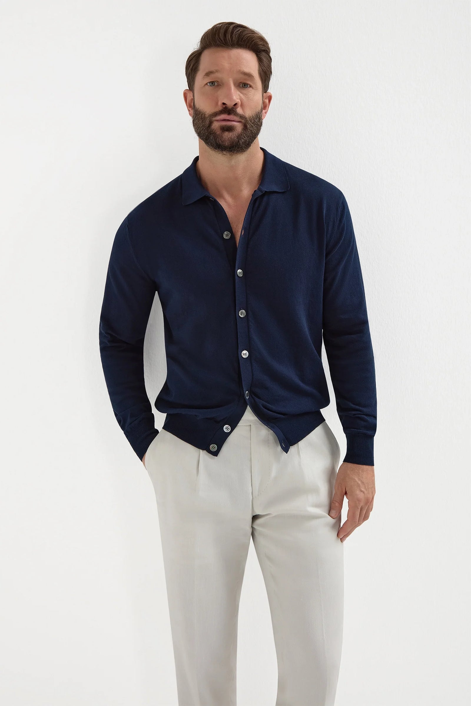 Polo Cardigan Made In Italy