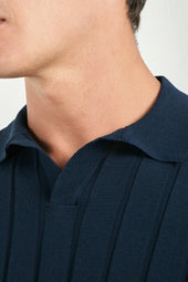 Ribbed Polo Made In Italy