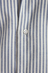 Striped Cotton And Cashmere Shirt Made In Italy