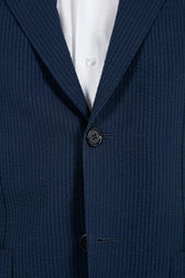 Wool And Silk Seersucker Suit Made In Italy