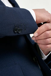 Wool And Silk Seersucker Suit Made In Italy