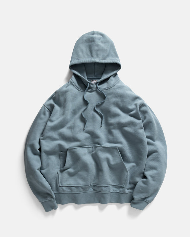 NOVIS HOODED SWEATSHIRT - CITADEL BLUE 19oz. ALL COTTON LOOPBACK TERRY FLEECE