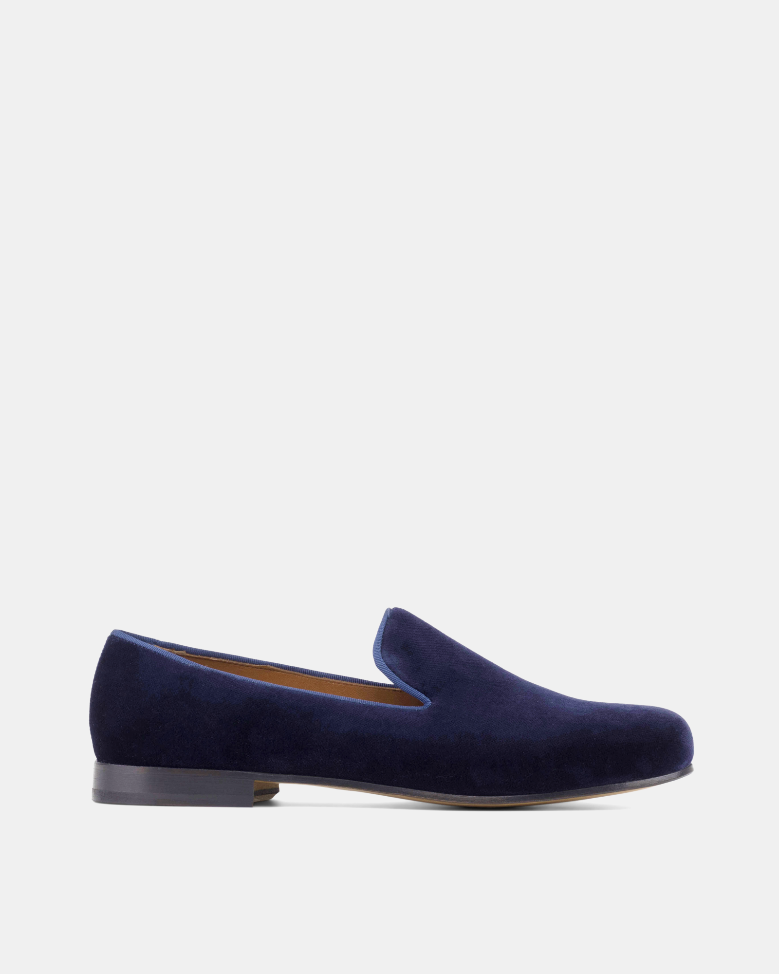 Blue Velvet Slippers