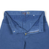 5-pocket trousers in washed hand-dyed indigo sashiko cotton