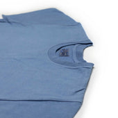 Crewneck T Shirt In Light Washed Hand Dyed Cotton