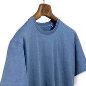 Crewneck T Shirt In Light Washed Hand Dyed Cotton