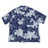 Kaza Sakura Camp Shirt In Tonal Rayon