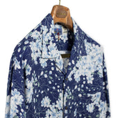 Kaza Sakura Camp Shirt In Tonal Rayon